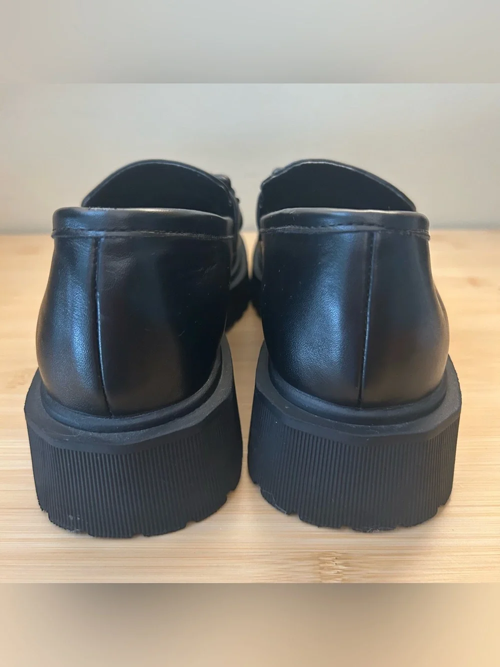 MUDD Chunky Platform ‘Roey’ Loafers Lug Sole Vegan Goth Lolita Y2k Vintage Sz 9